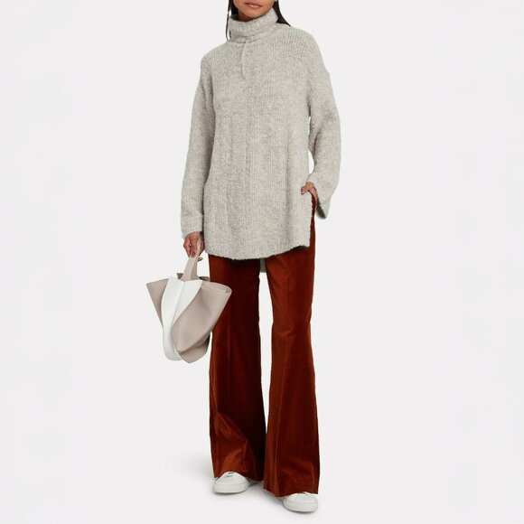 Holzweiler Barlind Oversized Turtleneck Sweater in Ecru - sz Small - Picture 1 of 12